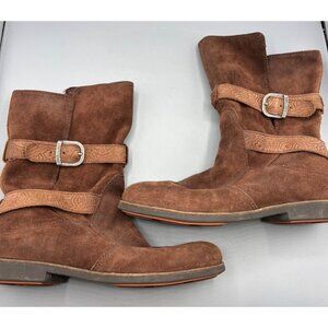 EMU Womens Boots 9 Ainslie Brown Suede Mid-Calf‎ Boots Casual Fall Western